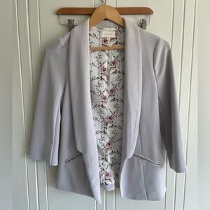 Skies Are Blue Gray Blazer soft